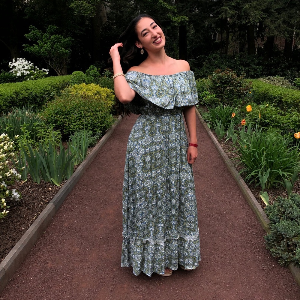 Floral Off-The-Shoulder Dress